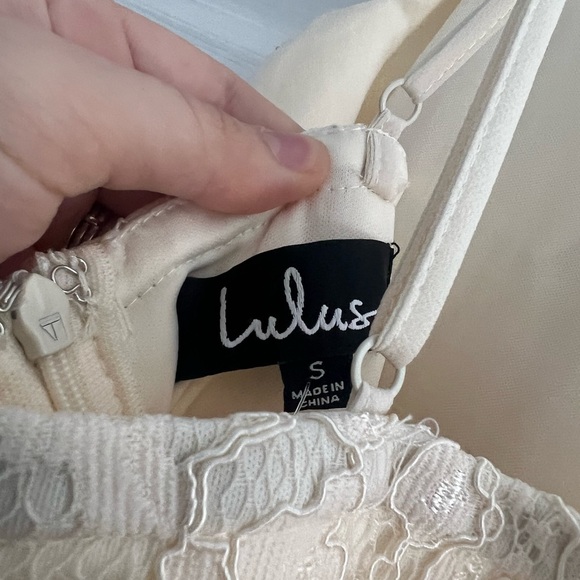 Off White Trumpet Lulu’s Long Dress - Picture 2 of 7